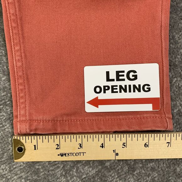 D&Co. Straight Leg Jeans Women 10P Coral 5-Pocket Design Stretch Belt Loops E44‎ - Picture 12 of 15